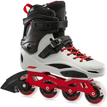 Rollerblade RB Pro X Herren Inline Skates, robuster Schalenschuh, Grau/Rot, Gr. 38