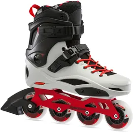 Rollerblade RB Pro X Herren Inline Skates, robuster Schalenschuh, Grau/Rot, Gr. 38