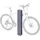 MCW Fahrradbügel J80 Fahrradständer verzinkter Stahl 87x10x13cm grau