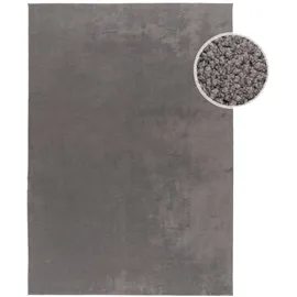 Carpet City Kurzflor-Teppich, Anthrazit, Textil, Uni, Rechteckig, 160x220 cm Oeko-Tex® Standard 100, waschbar, Teppiche - Böden, Teppiche, Moderne Teppiche