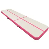 vidaXL Aufblasbare Gymnastikmatte mit Pumpe 800x100x20 cm PVC Rosa