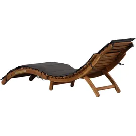 vidaXL Sonnenliege 95 x 61 x 23 cm Dunkelgrau