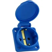 Doktorvolt Einbausteckdose 230V 16A IP54 Blau