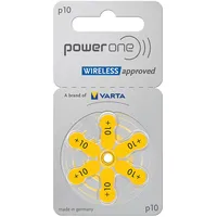 PowerOne Hörgerätebatterien Größe 10, PR70 60 Batterien