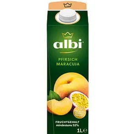 albi® Fruchtnektar Maracuja, Pfirsich 1,0 l