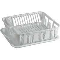 Denox - Abtropfgestell mit Teller 36,5x32,5x12 cm in Weiß