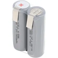 AccuCell Akku 1400mAh passend für Rasierer 2,4 Volt