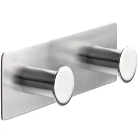 Tesa Powerbutton Classic Doppelhaken Edelstahl