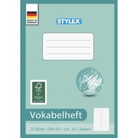 Stylex Vokabelheft A5 32 Blatt,