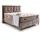 Bambi Boxspringbett 140 x 200 cm H3 Grau