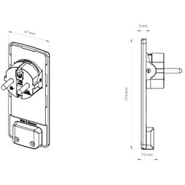EVOline 151000151300 Strom Anschlusskabel Weiß 1.50m