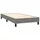 vidaXL Boxspringbett mit Matratze Dunkelgrau 100x200 cm Stoff - Grau