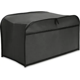 kwmobile Hülle für 4-Scheiben Toaster - Staubschutz Abdeckhaube - Toasterabdeckung in Dunkelgrau - 19 x 20,3 x 39,5 cm