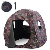 Jagdzelt Camouflage Tarnzelt Tragbar Pop-up-Zelt mit Tragetasche Tarnversteck