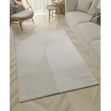 The CarPET Teppich THE CARPET "Everest", beige (creme), B:120cm H:14mm L:170cm, Polypropylen, Teppiche, Teppich, moderner Wohnzimmer Teppich hohe Flordichte
