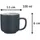 Ritzenhoff & Breker Espressotasse mit Untertasse 0,1 l Grau 4 St.