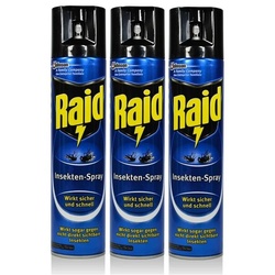 Raid Insektenfalle 3x Raid Insekten-Spray 400 ml - Wirkt sicher und schnell