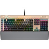 Corsair K100 RGB Optisch-mechanische Gaming-Tastatur (CORSAIR OPX RGB Optisch Mechanische Tastenschalter, AXON Hyper-Processing Technology für Einen acht Mal Schnelleren Durchsatz) Midnight Gold