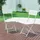 [en.casa] Campingstuhl Set Sande Weiß