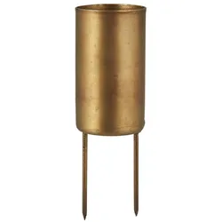 IB Laursen Kerzenhalter hoch mit Spieß für dickere Stabkerze 3,8 cm, Höhe 11.3, Ø 3.8 cm, messing