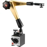 HÖRGER & GÄSSLER HG Hydraulisches Magnet-Messstativ (mit Fuß) mit mechanischer Feineinstellung am Fuß, Ausladung: 300 mm