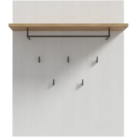 Forte Garderobenpaneel Toneo 86,5 x 105,6 x 30 cm Weiß