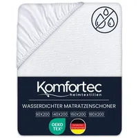 Komfortec Weicher Matratzenschoner 160x200cm | Atmungsaktiver und Weicher matratzenschonbezug