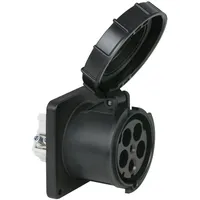 PCE CEE 125 A/400 V 5-pin Socket female Schwarz