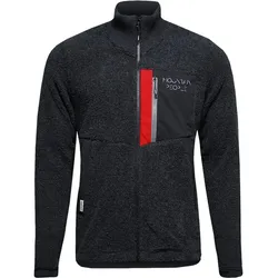 Maloja Fleecejacke SilberahornM (Stehkragen, Brusttasche) schwarz/grau Herren