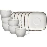 Ritzenhoff & Breker Espressotasse mit Untertasse 0,08 l Beige 6 St.