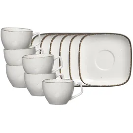 Ritzenhoff & Breker Espressotasse mit Untertasse 0,08 l Beige 6 St.