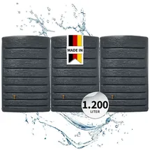 4rain ExtraSLIM Wandtank 1200 l graphite grey