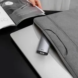 Baseus Metal Gleam USB-C 11 Ports), Dockingstation + USB Hub Grau