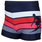 Aquarti Gestreifte Badehose Blau/Rot 128