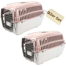 GarPet Transportbox IATA Flugbox Gr. L Rosa