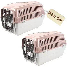 GarPet Transportbox IATA Flugbox Gr. L Rosa
