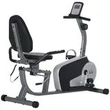 Homcom Fitnessrad mit LCD-Shirm grau 122-137L x 62B x 103H cm