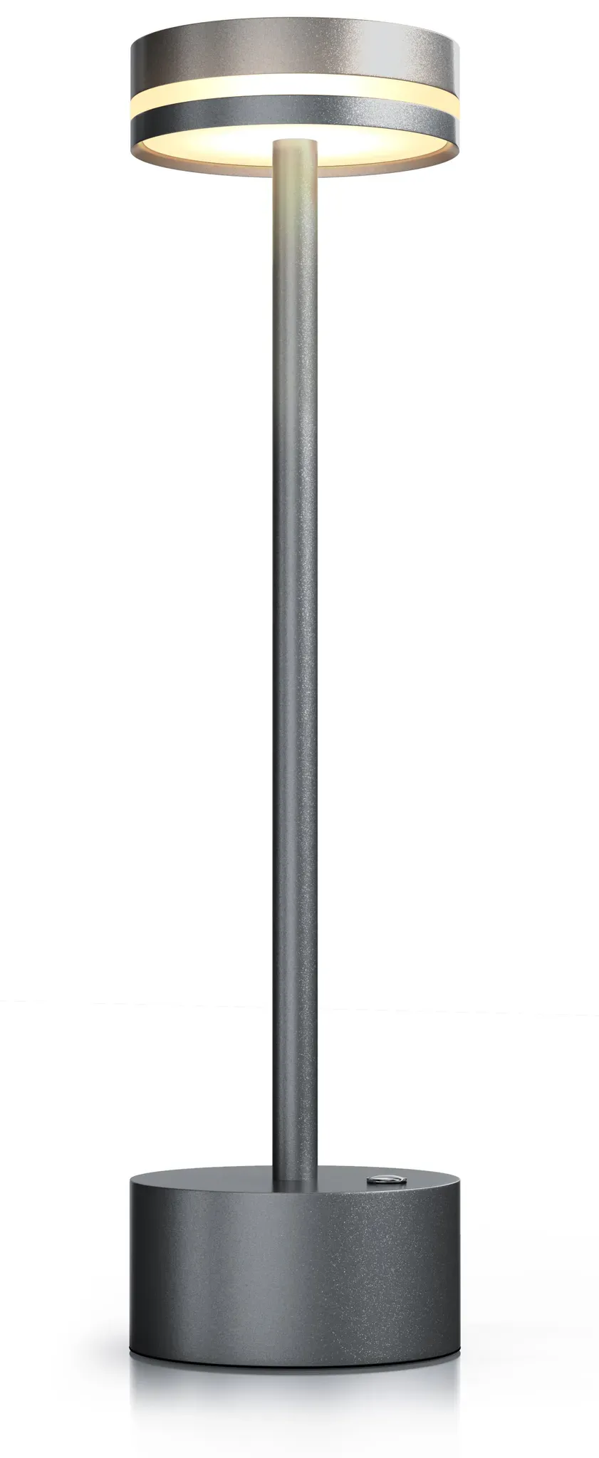 LED Tischlampe Akku kabellos dimmbar Cool Grey