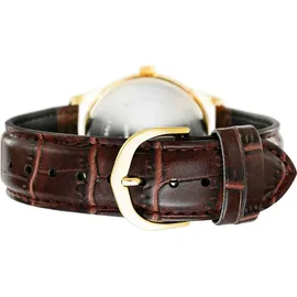 Casio Herren-Armbanduhr Analog Quarz Leder MTP-V001GL-1