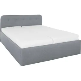 Westfalia Schlafkomfort Polsterbett "Rostock", grau (mittelgrau), L:210cm, Bezug 100% Polyurethan, Polsterung: Polsterwatte, Material Gestell: gepolsterter Holzwerkstoff, WESTFALIA SCHLAFKOMFORT, Betten, Polsterbett, auch mit Stauraum und Kopfteilverstellung erhältlich