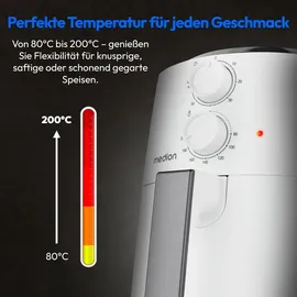 Medion P30 L Heißluftfritteuse 1500W 4,7L weiß