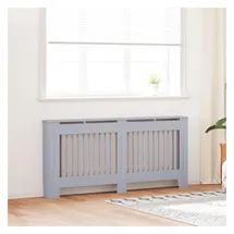 vidaXL Heizkörperabdeckung 2 pcs Grau 172 x 19 x 81,5 cm Holzwerkstoff