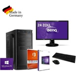 Homeschooling PC 16GB DDR4 RAM 1000GB HDD komplett Windows 10 Office 24" Monito