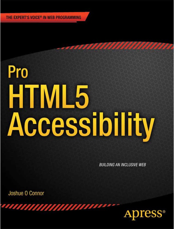 Pro Html5 Accessibility - Joshue O'Connor, Kartoniert (TB)