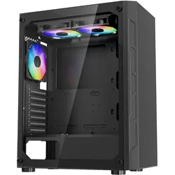 VEVOR PC-Gaming-Gehäuse Mid-Tower 3x 120 mm ARGB-Lüfter für ATX-Motherboard