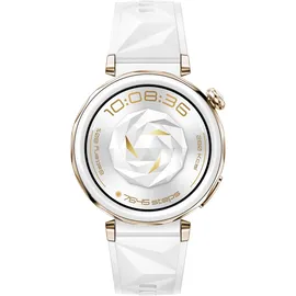 Huawei Watch GT 5 Pro 42 mm Weiß Fluorelastomer-Armband