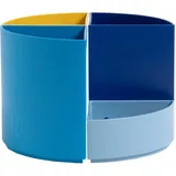 Exacompta 3 Stifteköcher Bee Blue »The Quarter«, 12x12x8.3 cm