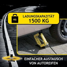 Dunlop Wagenheber Stahl 26-38 cm Gelb