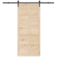 vidaXL Schiebetür rechts 80 x 208 cm braun