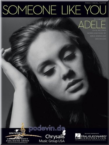 Adele - Someone Like You - Klavier & Gesang Noten [Musiknoten]